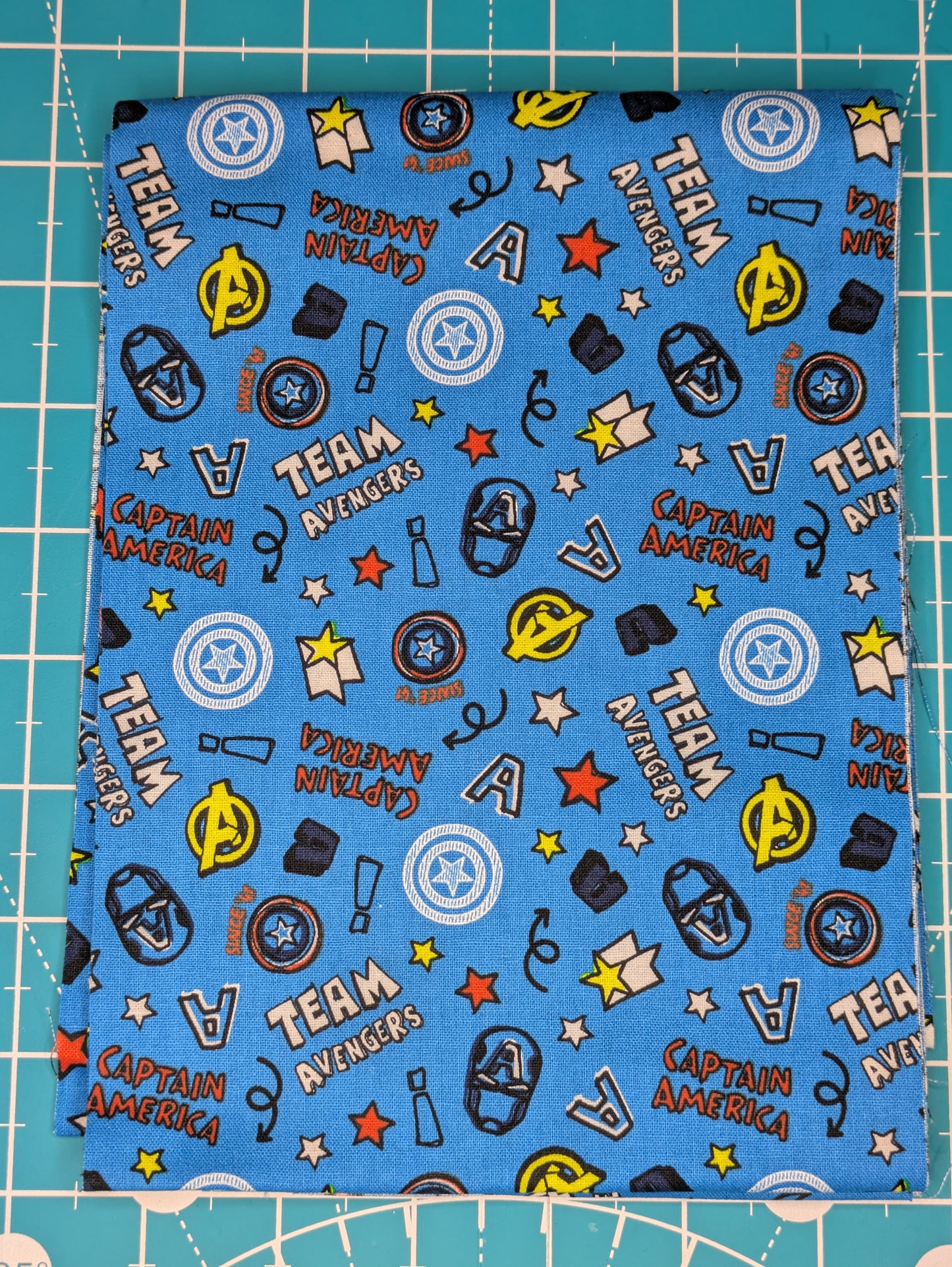 Blue Team Avengers Fabric Choice