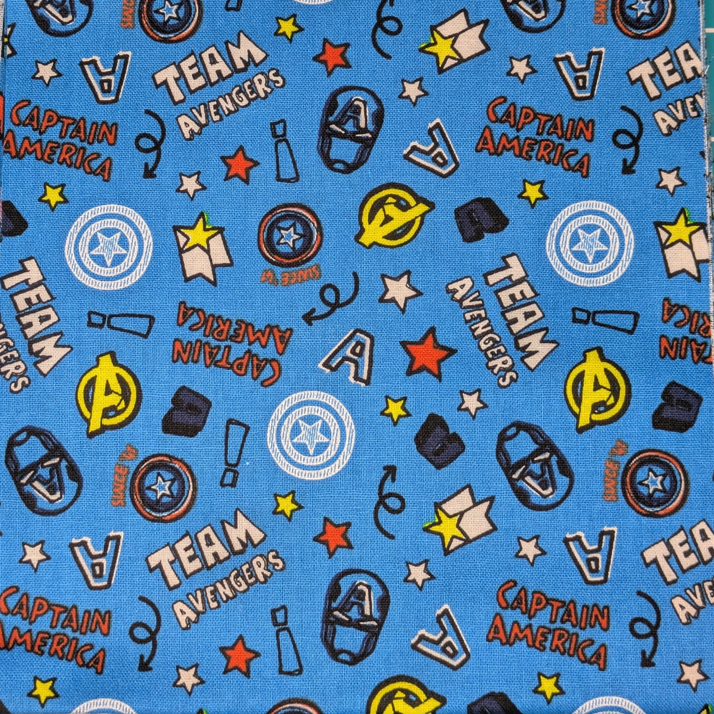Blue Team Avengers Fabric Choice